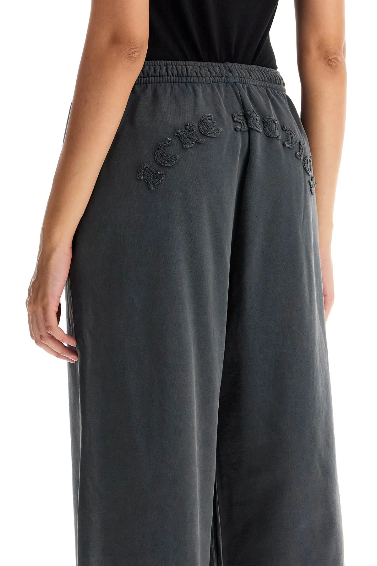 Acne Studios Wide Logo Joggers With Ample (Size - Xs)