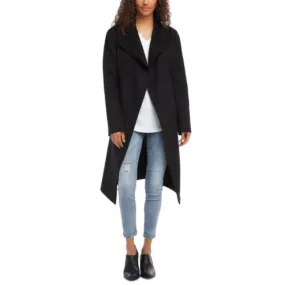 Black Wool Blend Luxury Trench Coat