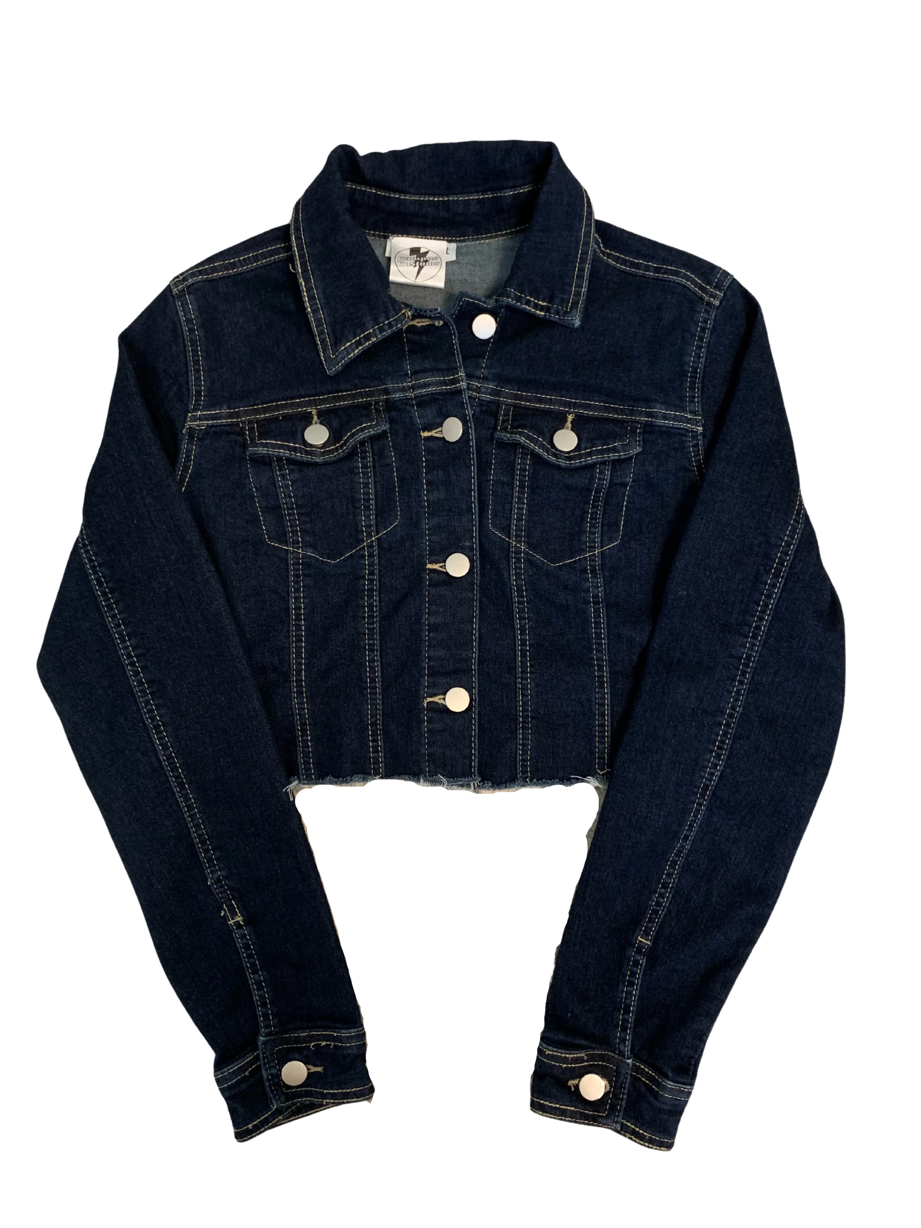 Chicago Bears Cropped Jean Jacket