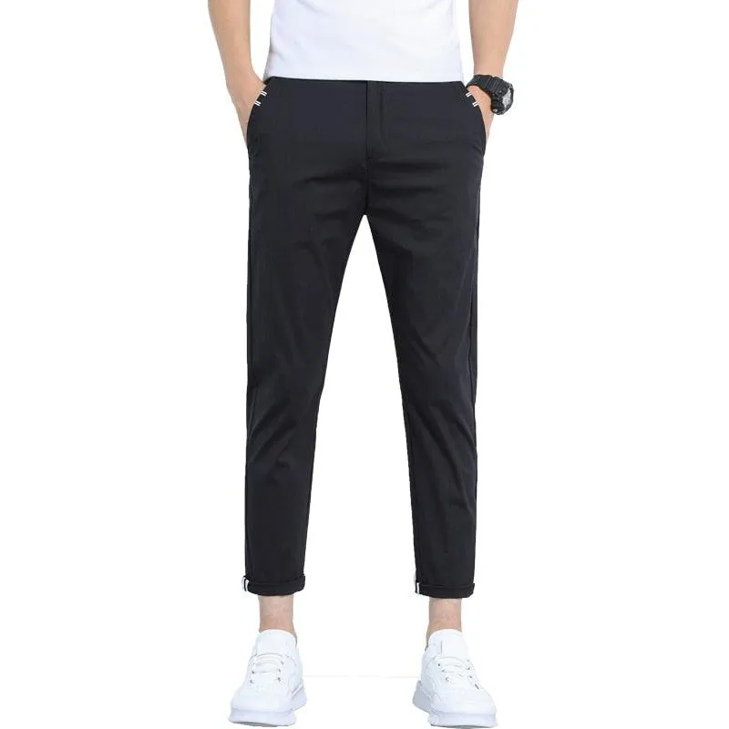 Cotton Slim Trousers