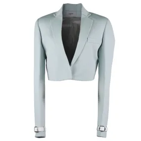CROPPED TAILORED JACKET / GREEN