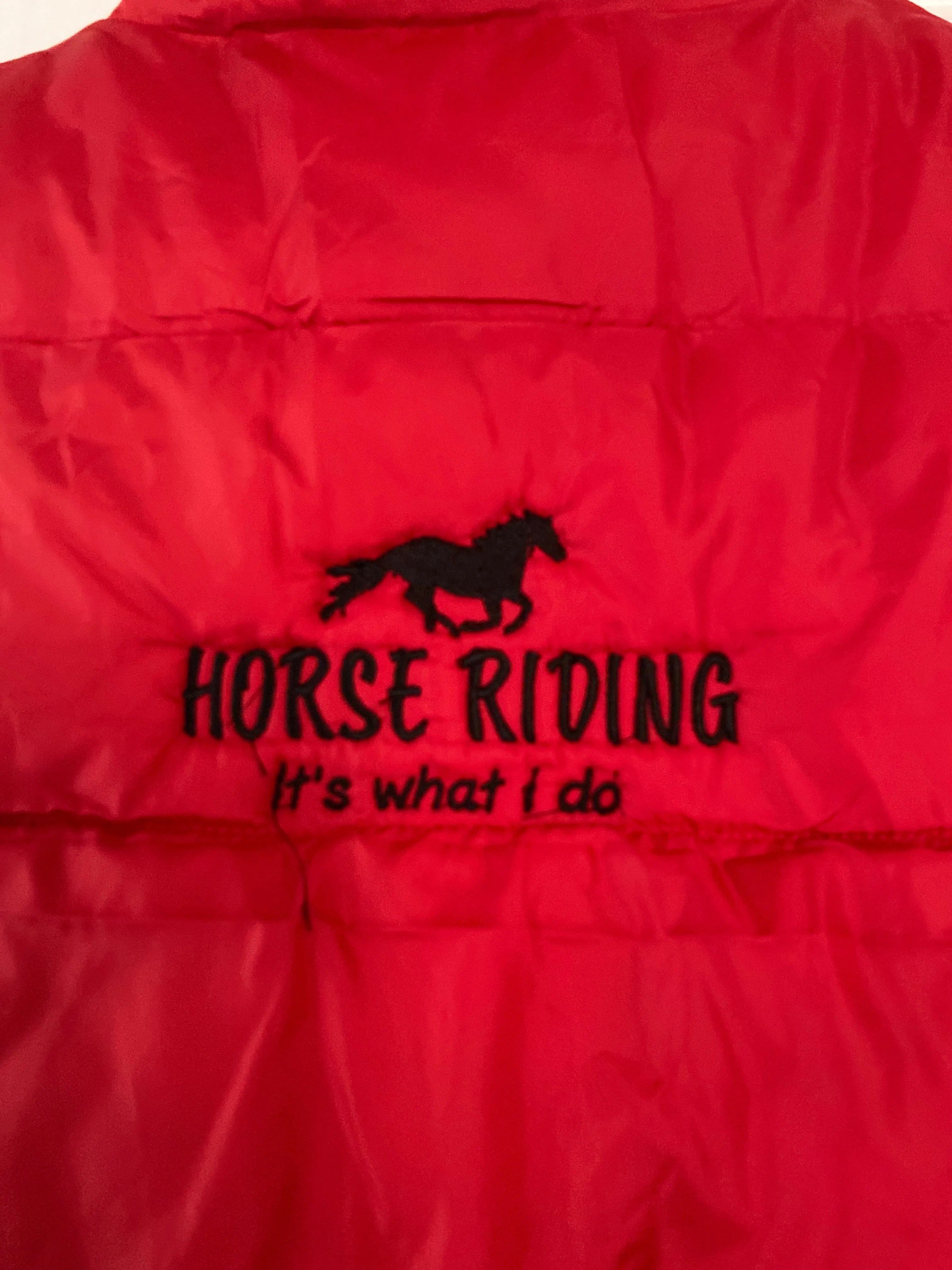 Horse Riding Padded embroidery Gilet/ waistcoat