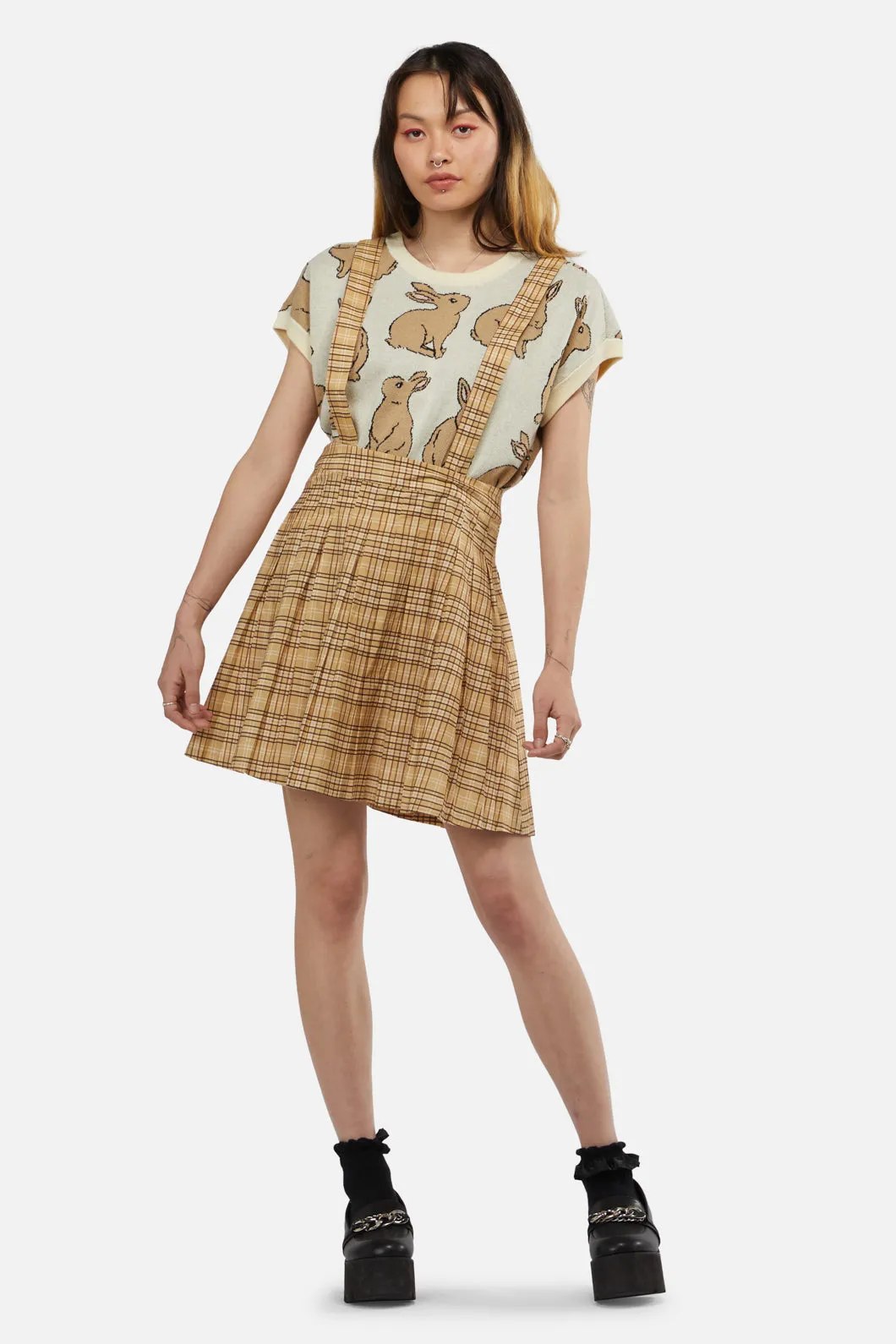 Meadow Tartan Pleated Pinny