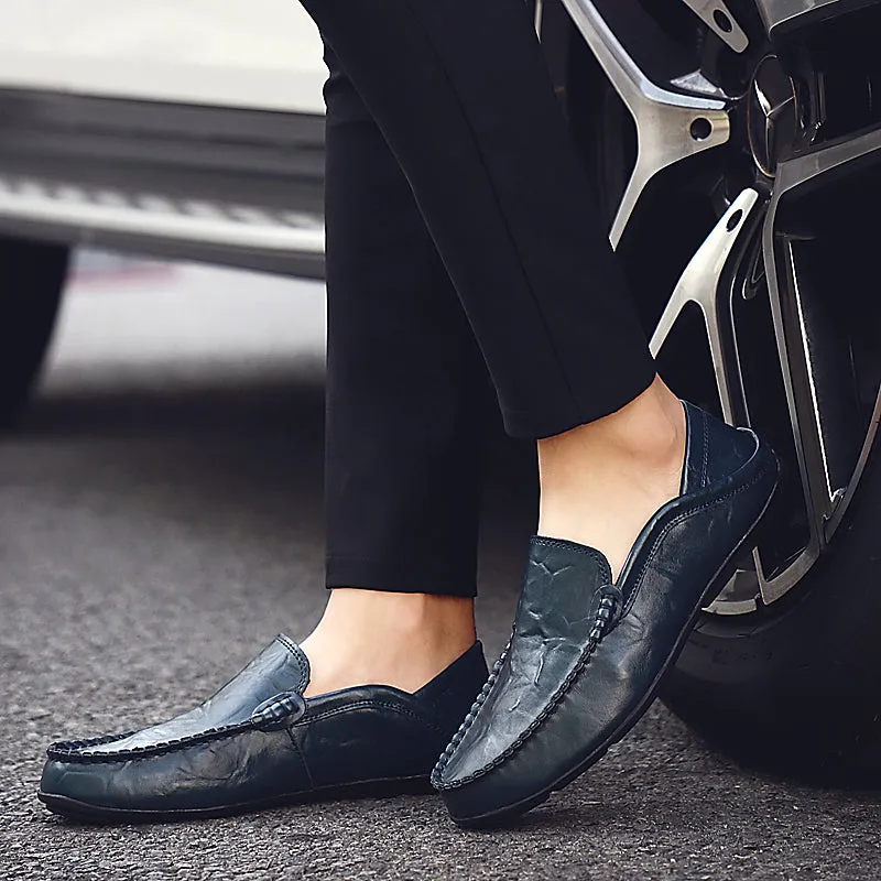 Men's Summer Loafers | Genuine Leather Shoes
