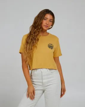 My Friend Dusty Gold Crop Tee