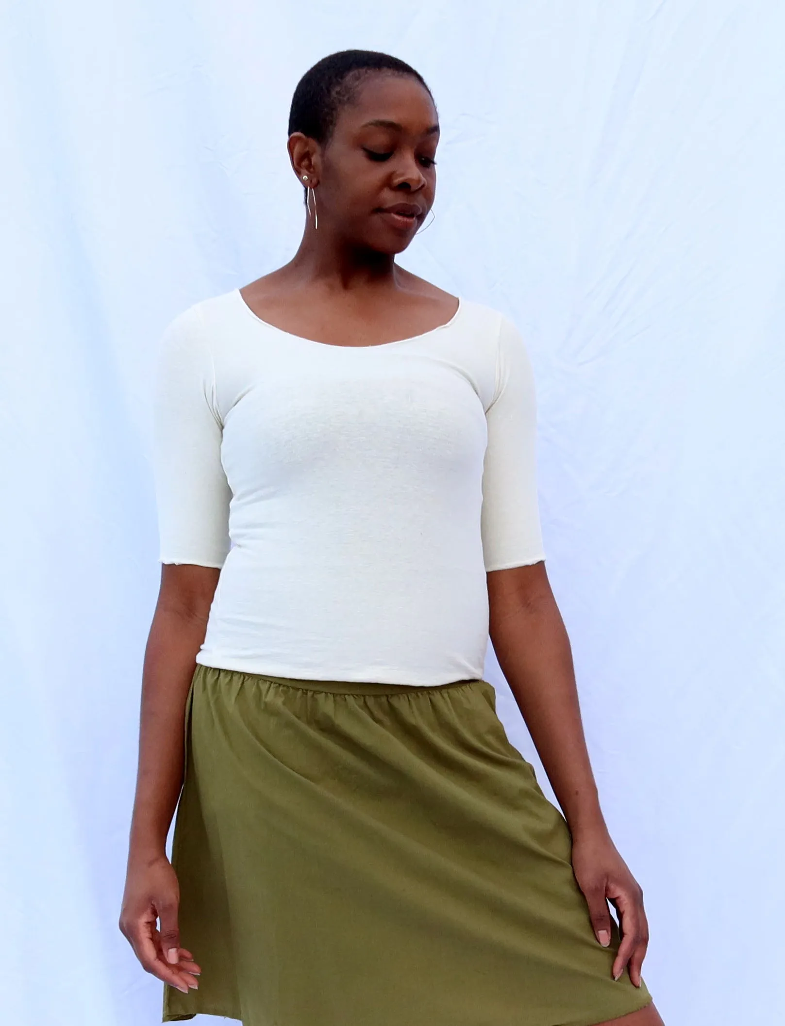 Slip Simplicity Cropped Shirt