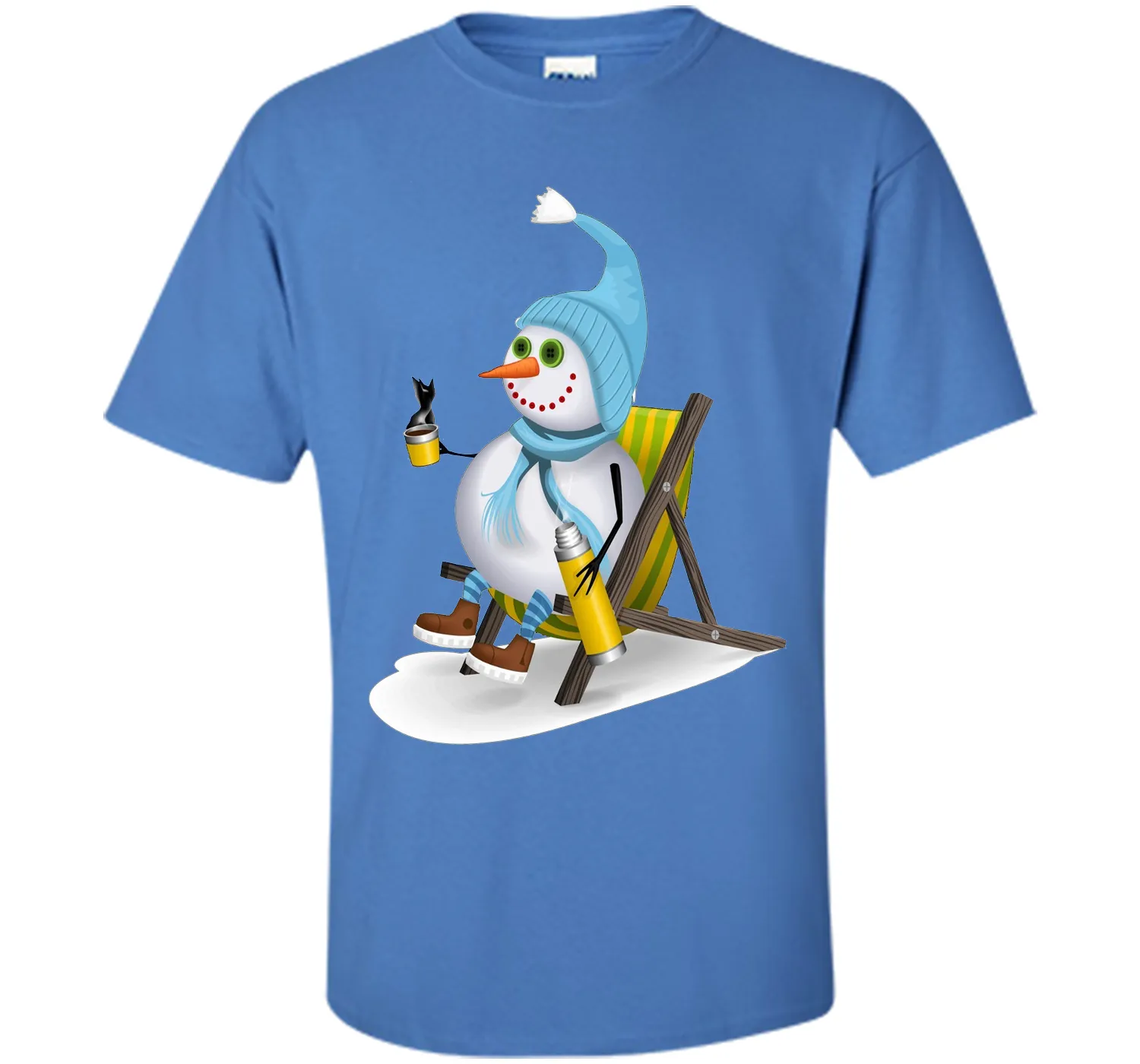 Snowman Camping T-Shirt